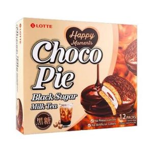 Lotte Choco Pie Trà Sữa Trân Châu Đường Đen